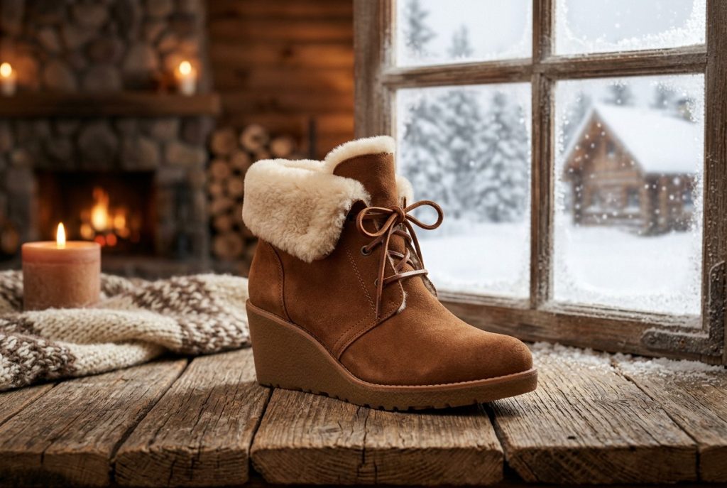 The Shearling Wedge
