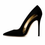 The Velvet Arch — Sculptural Black Velvet Pointed Pump