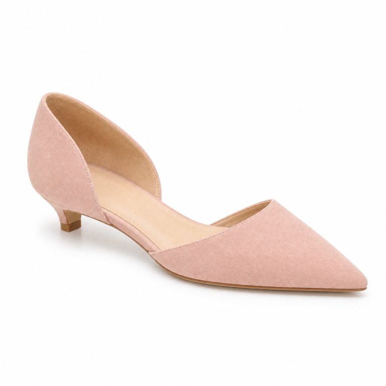 The Pointed-Toe D’Orsay Flat — Blush Pink Italian Suede Flats